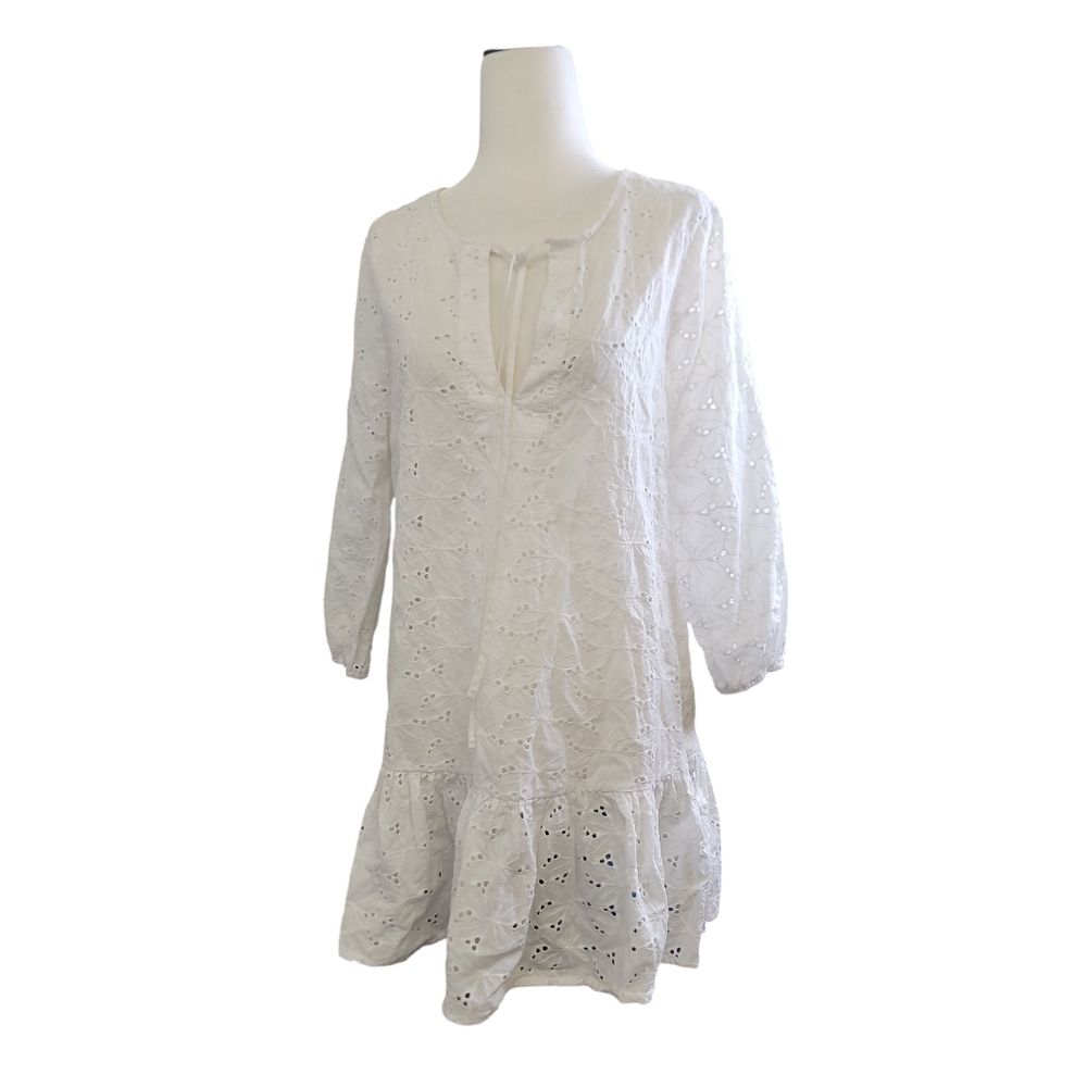 EBERJEY Sardinia Tessa Mini Dress in White